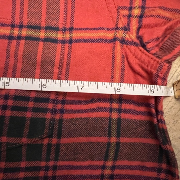 Alpine Design Midweight Flannel W AD Hike - Red Fiery Skipper Plaid Size Small - Picture 7 of 13